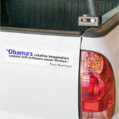 Autocollant De Voiture Toni Morrison sur Obama (Sur camion)