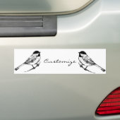 Autocollant De Voiture Tonnerre de chickadee à calotte noire (En voiture)