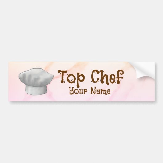 Autocollant De Voiture Top Chef (Devant)