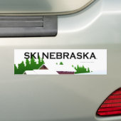 Autocollant De Voiture TOP Ski Nebraska (En voiture)