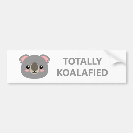 Autocollant De Voiture Totalement Koalafié (Devant)