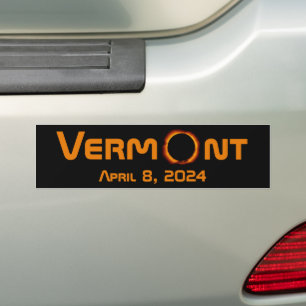 Autocollant De Voiture Totalement Vermont 2024 Solar Eclipse