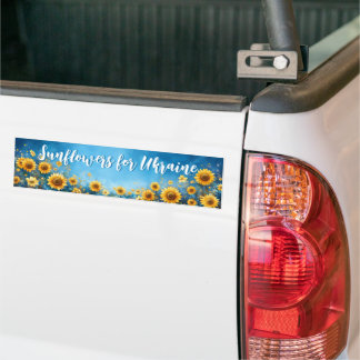Autocollant De Voiture Tournesols pour l'Ukraine