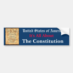 Autocollant De Voiture Tout est à propos de la Constitution
