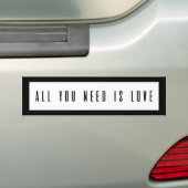 Autocollant De Voiture Tout que vous avez besoin est amour (En voiture)