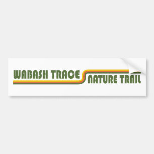 Autocollant De Voiture Trace de Wabash sentier de la nature Iowa