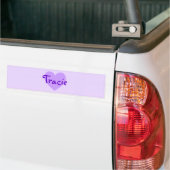 Autocollant De Voiture Tracie en violet (Sur camion)