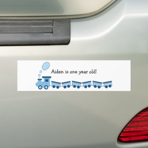 Autocollant De Voiture Train Blue Choo Choo
