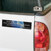 Autocollant De Voiture transformez le monde (Sur camion)