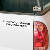 Autocollant De Voiture Transformez Vos Soins En Prières (Sur camion)