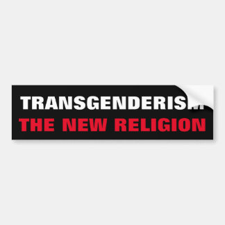 Autocollant De Voiture Transgenderisme La nouvelle transformation religie