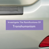 Autocollant De Voiture Transhumanisme (En voiture)
