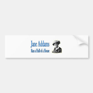 Autocollant De Voiture Travail social : Jane Addams a couru une coque