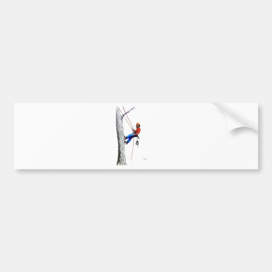 Autocollant De Voiture Tree Surgeon Arborist Forester (Devant)