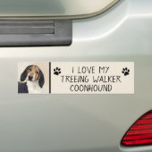 Autocollant De Voiture Treeing Walker Coonhound Peinture - Art original (En voiture)
