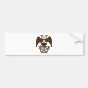 Autocollant De Voiture trente-deuxième Brun écossais Eagle de rite de