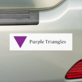 Autocollant De Voiture Triangles pourpres (En voiture)