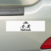 Autocollant De Voiture Triathlon (En voiture)