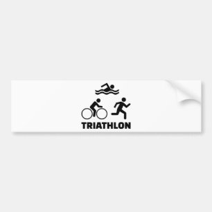 Autocollant De Voiture Triathlon