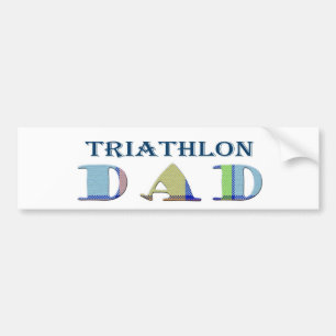 Autocollant De Voiture TriathlonPapa