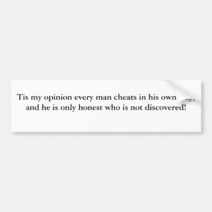 Autocollant De Voiture Tricheurs dans le monde