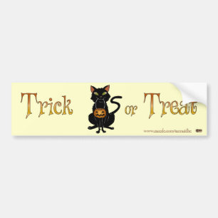 Autocollant De Voiture Trick ou Treat Kitty