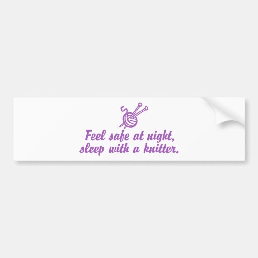 Autocollant De Voiture Tricot drôle (Devant)