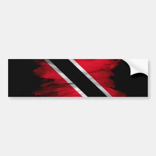 Autocollant De Voiture Trinité-et-Tobago flag brush stroke