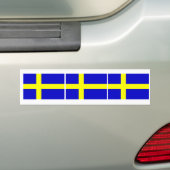 Autocollant De Voiture Trio du drapeau suédois (En voiture)
