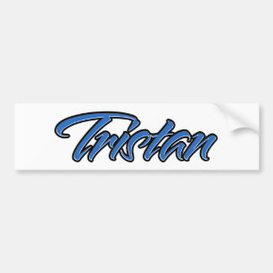 Autocollant De Voiture Tristan Nom bleu Aufkleber Autoaufkleber Sticker