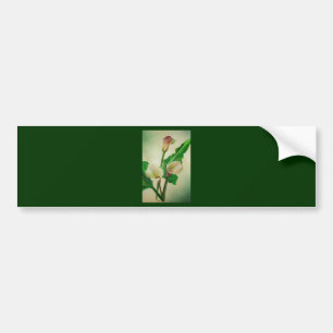 Autocollant De Voiture Trois Lys Calla Étonnant Botanique Acrylique