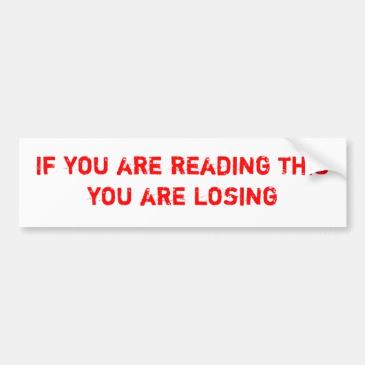 Autocollant De Voiture Trop sérieux (Devant)