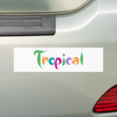 Autocollant De Voiture Tropical (En voiture)