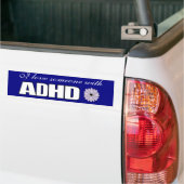 Autocollant De Voiture Trouble du déficit de l'attention (Sur camion)