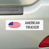 AUTOCOLLANT DE VOITURE TRUCKER AMÉRICAIN (En voiture)