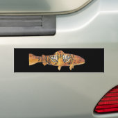 Autocollant De Voiture Truite Bumpersticker de tigre (En voiture)