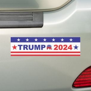 AUTOCOLLANT DE VOITURE TRUMP 2024