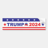 AUTOCOLLANT DE VOITURE TRUMP 2024 (Devant)