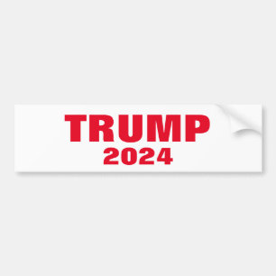 Autocollant De Voiture Trump 2024 Colorful Red White Bold Cool tendance