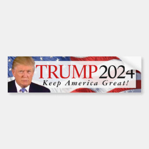 Autocollant De Voiture Trump 2024 Gardez l'Amérique grand sticker pare-ch
