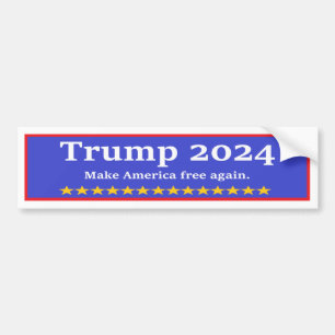 Autocollant De Voiture Trump 2024 libère à nouveau l'Amérique
