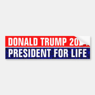 Autocollant De Voiture Trump 2024 Président à vie
