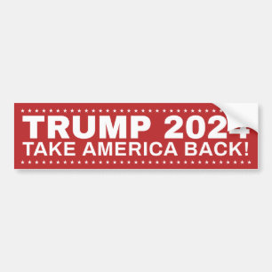 Autocollant De Voiture Trump 2024 Reprenez l'Amérique ! Auto-collants po