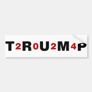Autocollant De Voiture Trump 2024 Rouge