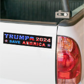 AUTOCOLLANT DE VOITURE TRUMP 2024 SAVE AMERICA (Sur camion)
