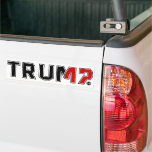 AUTOCOLLANT DE VOITURE TRUMP 47   TRUMP VANCE 2024