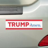 Autocollant De Voiture Trump Amen (En voiture)