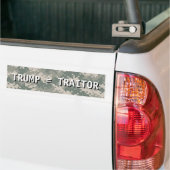 Autocollant De Voiture TRUMP = Bump Sticker TRAITOR (Sur camion)