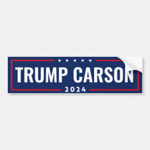 AUTOCOLLANT DE VOITURE TRUMP CARSON 2024
