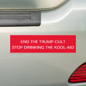 AUTOCOLLANT DE VOITURE TRUMP CULT (En voiture)